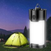 Linterna de camping LED recargable con batería integrada de 18650, lámpara de tienda portátil, luz de emergencia impermeable para exteriores.