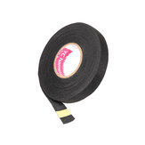 15 mm x 15 m Tasma klejowa z tkaniny wełnianej w kolorze czarnym do opasowania przewodów elektrycznych i kabli