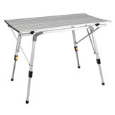 Складной алюминиевый столик 90см/120см Мобильный подъемный столик для кемпинга и барбекюна