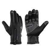 ROCKBROS Fahrrad-Thermo-Handschuhe, warme, rutschfeste, wasserdichte Sport-Handschuhe