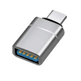 Geva Type-C to USB 3.0 OTG Adapter USB C Male to USB 3.0 Female Converter Connector Aluminum Alloy for Mobile Phone Laptop