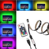 1M USB Power RGB 5050 SMD 30LED Strip LCD Monitor TV Achtergrondverlichting+17Key RF Remoter Kit DC5V