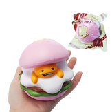 Squishy Lazy Egg Yolk Burger Slow Rising Animaux Mignons Cartoon Collection Cadeau Deocor Jouet 