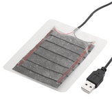 3 pz DC 5V 2.5 W Nero USB riscaldato Piatto Warmer per Guanti Mouse Pad
