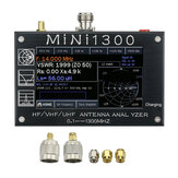 Actualizar Mini1300 4.3 pulgadas TFT LCD 0.1-1300MHz HF VHF UHF ANT SWR Antena Analizador interno Batería Medidor 5V / 1.5A