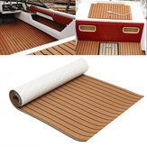 ELuto 240 cm x 90 cm x 5 mm Folha de Deck em Espuma EVA Teca para Barco Iate Tapete de Piso Adesivo para Marinho Adesivo de Carpete Falso Antiderrapante
