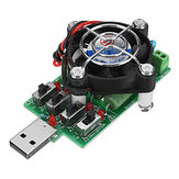 Einstellbarer 15-Art-Strom USB-Lastwiderstand Elektronischer Entladungswiderstand Kapazitätstester DC-Voltmeter Energie Spannung Amperemeter