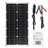 Pannello Solare Monocristallino ad Alta Efficienza da 100W 18V USB DC Caricatore Solare per Auto, Camper, Barca - Impermeabile