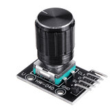 Módulo de codificador rotativo KY-040 de 360 graus com potenciômetro de 15x16.5mm e tampa de botão giratório para interruptor de sensor Brick