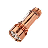 Lampe de poche LUMINTOP FW21 Pro en cuivre 3x XHP50.2 3V 10000LM 325m Haute luminosité Lumière puissante EDC  Torche ultra-légère mini