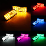 Téglalap alakú fényvisszaverő LED hátsó hátsó fékfék stoplámpa autómotor 6 színben