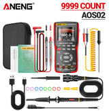 ANENG AOS02 9999カウントのデジタルプロフェッショナルオシロスコープマルチメーター48M/S 10MHZ PC波形データストレージTrue RMSトランジスタ