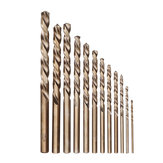 Drillpro 13 pezzi 1,5-6,5 mm HSS-Co M35 Set di punte elicoidali in cobalto per la perforazione del legno di metallo