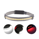 XANES® YD-33 COB + LED USB wiederaufladbare Kopflampe für Radfahren, Laufen, Camping, Angeln und Autoreparatur
