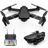 FLYHAL E58 PRO WIFI FPV z 120° FOV 1080P HD Kamera Regulacja Kąta Wysoki Tryb Trzyma Foldable RC Drone Quadcopter RTF