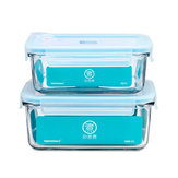 MIUI Kitchen Falling Resistant Glass Fresh Keeping Box Students Portable Lunch Box
