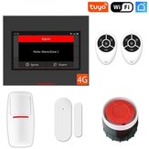 Staniot H501-4G Tuya Sistema de alarme antivandalismo de segurança doméstica sem fio kits Wifi Smart compatível com Alexa Suporte IOS e Android APP