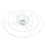 Kit de aro de moldura para cúpula de lâmpada circular E27 9,5-40cm Luz de lâmpada Sombra DIY
