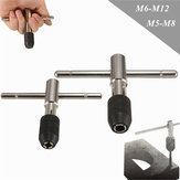 Ключ для нарезания резьбы T-образный с регулируемым зажимом типа патрон для резьбы M5-M8 M6-M12