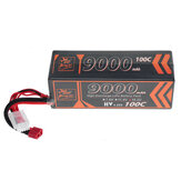 Bateria LiPo ZOP Power 15,2V 9000mAh 100C 4S com plugue Deans T para o carro RC ZD Racing Pirates 3
