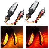 Universal Motorcycle Red & Yellow LED Turn Signal Indicator Lights 