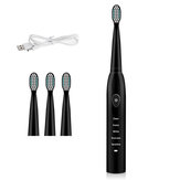 5 modos de cepillo de dientes eléctrico Sonic Power IPX7 Impermeable Negro Blanco Sincronización