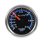 ELUTO F20976 Manometro di pressione di sovralimentazione al turbo per auto 2'' 52mm -1~2 Bar LED 12V Motore Brushless