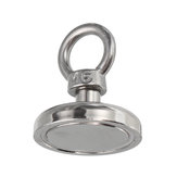 Imán circular con anillo de ojo para detector de metales de neodimio Effetool de 42mm y 68kg