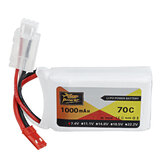 ZOP Power 7.4V 1000mAh 70C 2S Lipo Battery JST Plug For RC Models