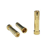 Adattatore per spine 5pcs da 4 mm Spine a forma di proiettile placcate in oro Cambia connettore da 5 mm Set di spine RC per connettori terminali per batteria