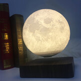 Lampe de nuit lunaire levitation magnetique LED avec impression 3D pour la chambre à coucher. Cadeaux pour la Saint-Valentin, anniversaires et décoration de la maison.