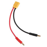 Câble de charge de batterie RJXHOBBY 15/30 cm 12AWG avec connecteur mâle XT90 vers fiche banane 4 mm