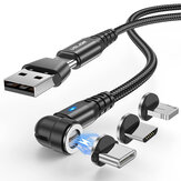 Uslion 5A USB-A zu iP/Type-C/Micro-Kabel QC3.0 Schnellladung Datenübertragung Kupferkernleitung 1M/2M lang für iPhone 12 13 14 Pro 14Pro Max für Huawei Mate50 für Samsung Galaxy S23