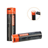 Nicron NRB-L750 750mAh / 3,7 V USB Rechargeable 14500 Protected Li-ion Battery ze wskaźnikiem LED