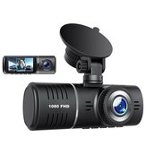 J06 Car DVR 3 canais HD 1080P 3 lentes Câmera interna de veículo Dash Cam Gravador de vídeo DVR Registrator Dashcam