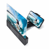 مكبر شاشة الهاتف الثابت 3D بمقاس 12 بوصة مع مكبر صوت البلوتوث للهاتف الذكي iPhone Samsung Huawei Xiaomi