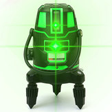 Ligne laser à 360 ° 5 points 6 degrés de lumière verte Niveau laser rotatif Ligne extérieure en croix Niveau 3D