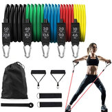 11Pcs/Set 150lbs Latex Resistance Bands Home Gym Training Exercise Pull Rope Expander Fitness Equipment