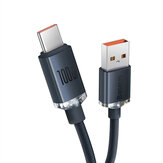 Baseus 100W USB σε καλώδιο USB-C Γραμμή καλωδίου μετάδοσης δεδομένων γρήγορης φόρτισης μήκους 1,2M/2M Για OnePlus 9Pro Για Xiaomi MI10 Για Huawei P40 Για Samsung Galaxy S21