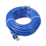 11m Blue Cat5 RJ45 Ethernet Kablosu Cat5e için Cat5 RJ45 Internet Ağlı LAN Kablosu Konektör
