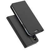 DUX DUCIS Magnetische Flip-Kartenhalterung aus PU-Leder für iPhone X