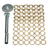 Kit de ferramentas de reparo de anel de lona de dedução de milho com fivela de encerado 63 peças