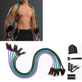 10-16-teiliges Set Widerstandsbänder Yoga Gummischläuche Home Fitness Zugseil Gymnastikübungswerkzeug