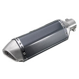 36-51 mm Tubo marmitta scarico moto in fibra di carbonio con silenziatore rimovibile
