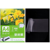 A4 Lamine Plastik Film 100 set/paket 22*31cm Plastik Kaplı Kağıt Fotoğraf Dosyası Baskı Plastik Film Malzemeleri