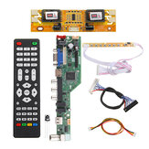 T.SK105A.03 Universel LCD LED Contrôleur TV Carte Pilote TV/PC/VGA/HDMI/USB + 7 Touches Touche + 2ch 8bit 30 LVDS Câble + 4 Lampe Onduleur