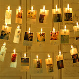 LED Fotoklipplicht 10/20/30/40LED Heimdekoration Feiertagsdekoration Lichterketten für Bett Hochzeit Festival