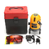 Yellow Automatic Self Leveling 5 Lines 6 Points 4V1H Laser Level Measure 