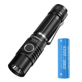 Astrolux® ST01 SST40/XHP50.2 3500lm Compace EDC Flashlight Basic UI USB Rechargeable Ultra-bright Mini LED Torch with Astrolux® E2145 28A 21700 High Drain Li-ion Battery