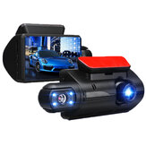 DVR de carro de 3 polegadas e 1080P com detecção de movimento, visão noturna e gravação em loop